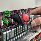 RJControl™ est le traceur de câble professionnel pas cher. Un détecteur de câble qui permet de traquer un câble en basse tension, mais également suivre un câble de courant fort en 230 v ou 400 volts. Il évite les perturbations électromagnétiques et offre un son fort et audible afin de pouvoir trouver un câble facilement.