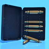 L'extracteur de vis avec une résistance à la corrosion permet d'extraire la visserie sur des tôles, terrasse en bois, bardage, alu, assemblages difficiles d'accès. Un outil indispensable pour les professionnels et les bricoleurs. Sa tige hexagonale permet de serrer et desserrer sur un mandrin d'un outil électroportatif comme : visseuses, perceuses.