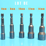 Vous avez des nombreux accessoires pour accompagner vos outillages électroportatifs pour effectuer des différents travaux que ce soit du perçage où les vitesses tours par minute ou vitesse de rotation ont une importance capitale. N'oublions pas également la force de percussion ainsi que le mandrin de perçage. Pour compléter votre électroportatif, nous vous proposons une douille aimantée qui servira de guide dans des endroits difficiles.