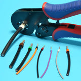 La pince à sertir les embouts sur du fil souple est un complément parfait pour vos outils comme : la pince coupante diagonale, multifonction, tenaille, pince electricien, coupe-boulons, pince-monseigneur, outils isolés, marteaux, pince multifonctions, pince plate, lime, clé à cliquet, tournevis cruciforme, pince étau, scies, clé à molette, ciseau, extracteur de vis, rallonge, clé dynamométrique. 