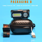 Lampe de poche led puissante, résistante à l'eau et waterproof avec un flux lumineux led puissante. Très apprécié par des professionnels par sa petite taille et le mode rechargeable par un chargeur usb. Portatif, une protection maximale grâce à sa coque renforcée. Très légère, cette mini lampe ne pèse que quelques grammes. Une lampe frontale qui s'adapte à toutes situations, elle peut se mettre sur un casque de chantier, sur un casque de vélo. 