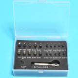 Un extracteur de vis qui permet d'extraire une vis à bois sans endommager le matériau. Plus besoin de meuler la vis ! Embouts de tournevis ou visseuse idéal pour vos travaux de bricolage. L'extracteur est livré avec un embout à empreinte cruciforme. Un outillage professionnel indispensable pour compléter vos tarauds, rivets, fraise dans votre mallette.